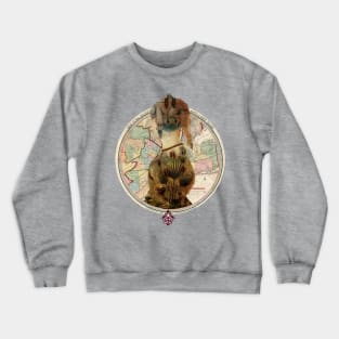 New York City Woman Map Crewneck Sweatshirt